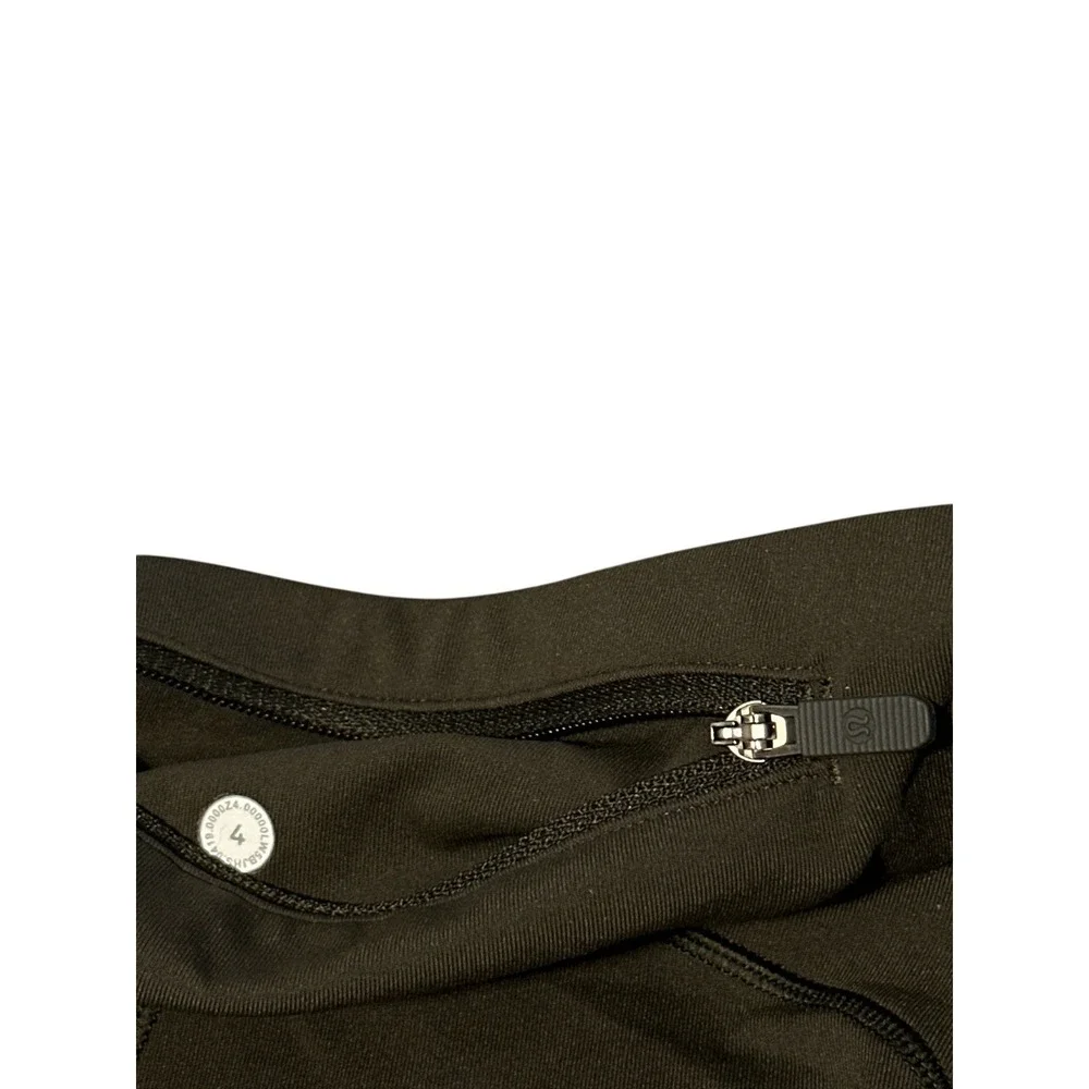 Lululemon Women's Olive Green Leggings W/ Pockets & Waist Tie Size‎ 4